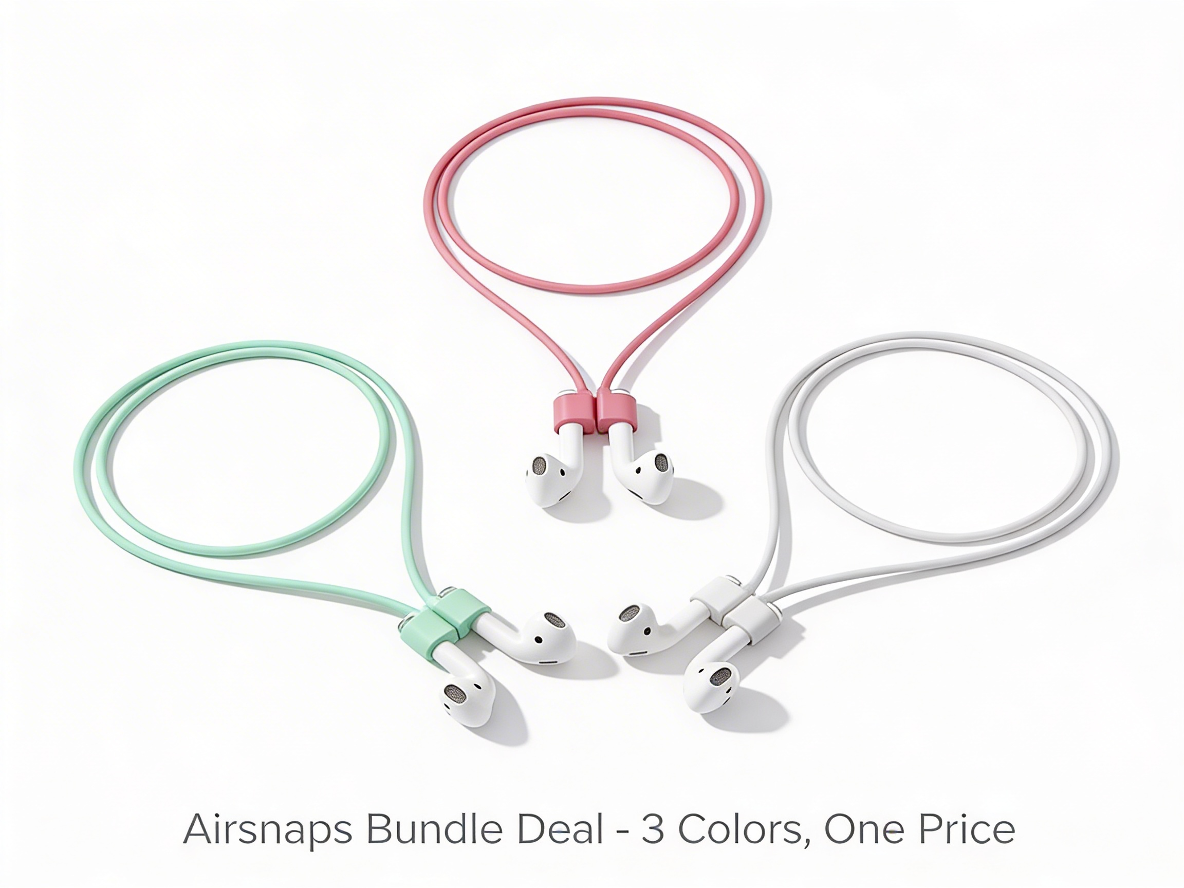 3 in 1 Elastic Silicone Earbud Connectors